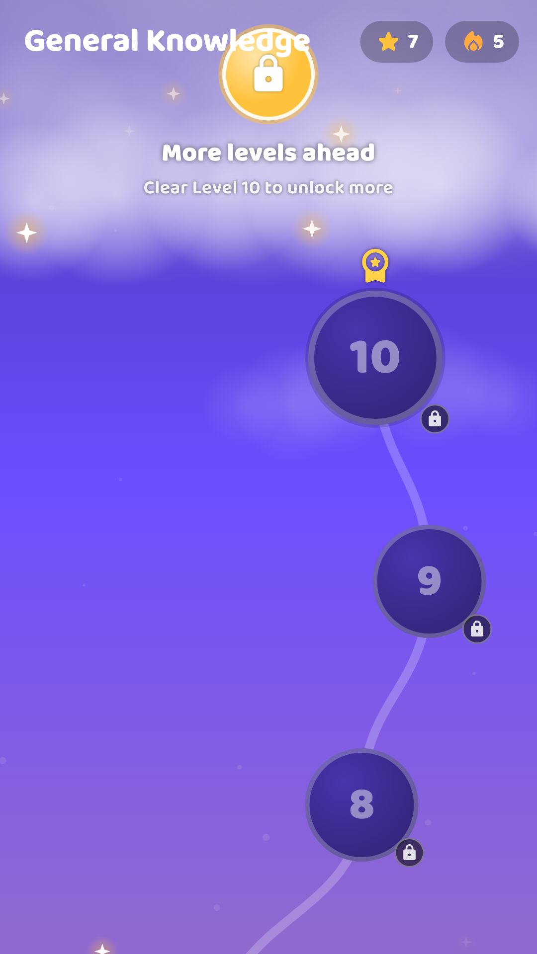 Climb the trivia map